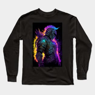 Neon Blacklight Paladin Long Sleeve T-Shirt